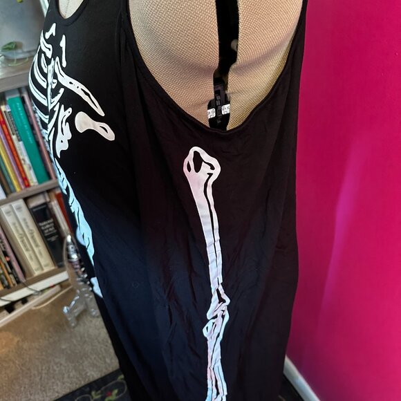 Torrid | Jersey Knit Cold Shoulder Skeleton Dress | Size 4 - Picture 5 of 9